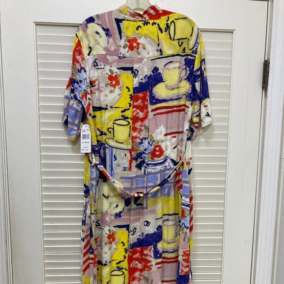 Jams World *Bistro* Rayon Button-Down Dress - Picture 4 of 10